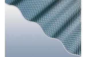Wellplatten Plexiglas® Resist  76/18 Wabe grau